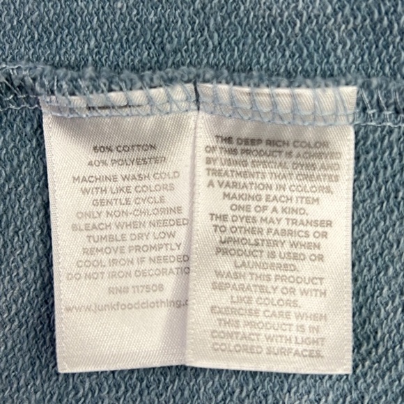 Women’s Junk Food Peace‎ Sign Hoodie American Flag Sweatshirt Long Sleeve Small - Picture 5 of 10